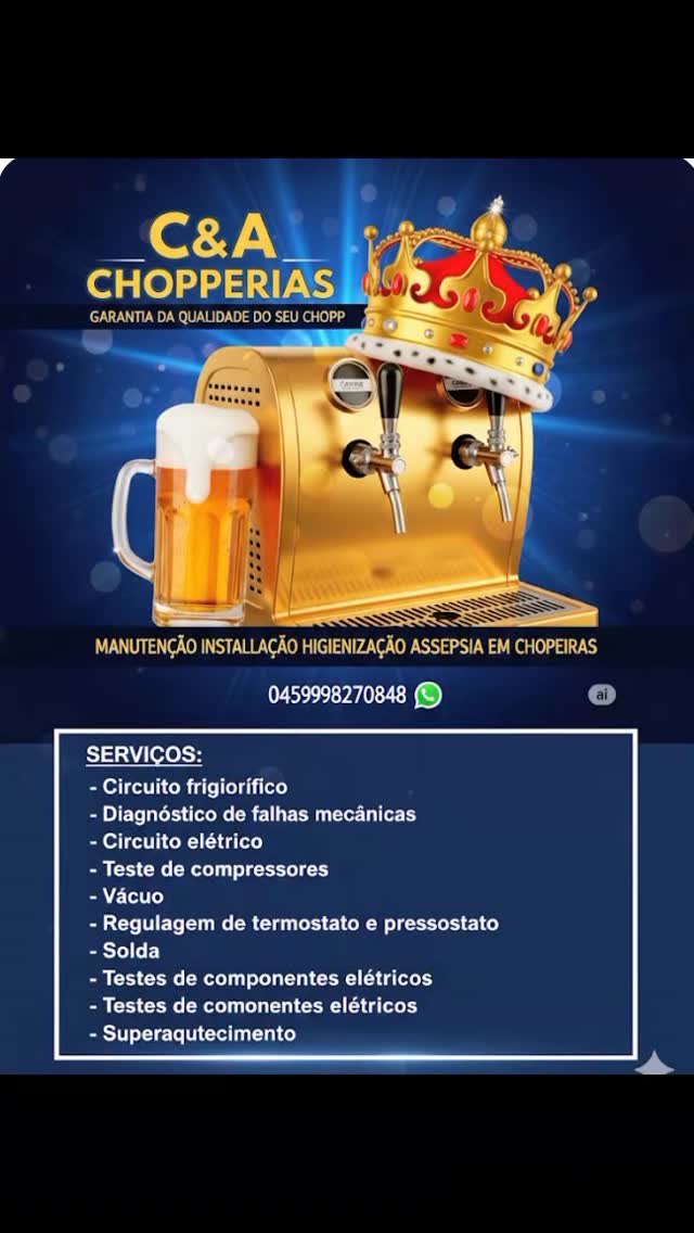 Projeto realizado pela C&A Chopeiras